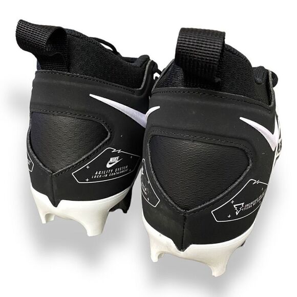 Nike Alpha Menace Pro 3 Black White Football Cleats CT6649-001 Mens size 11 - Picture 5 of 6